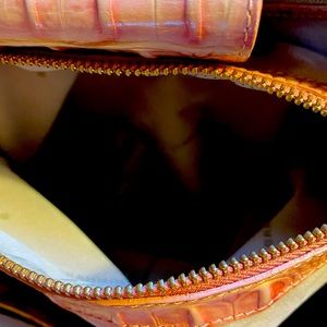 Brahmin crocodile handbag